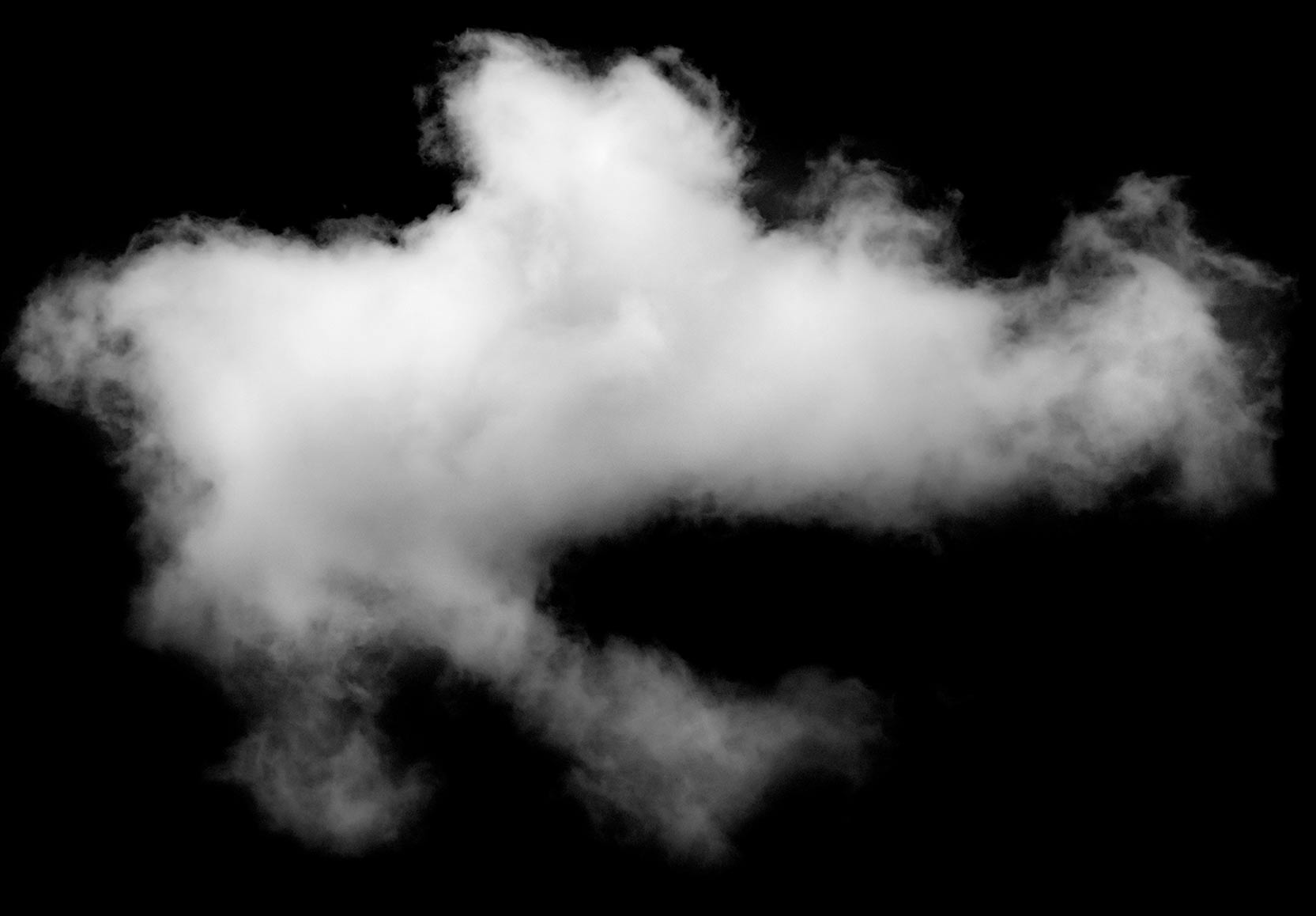 Black Sky White Cloud Graphic